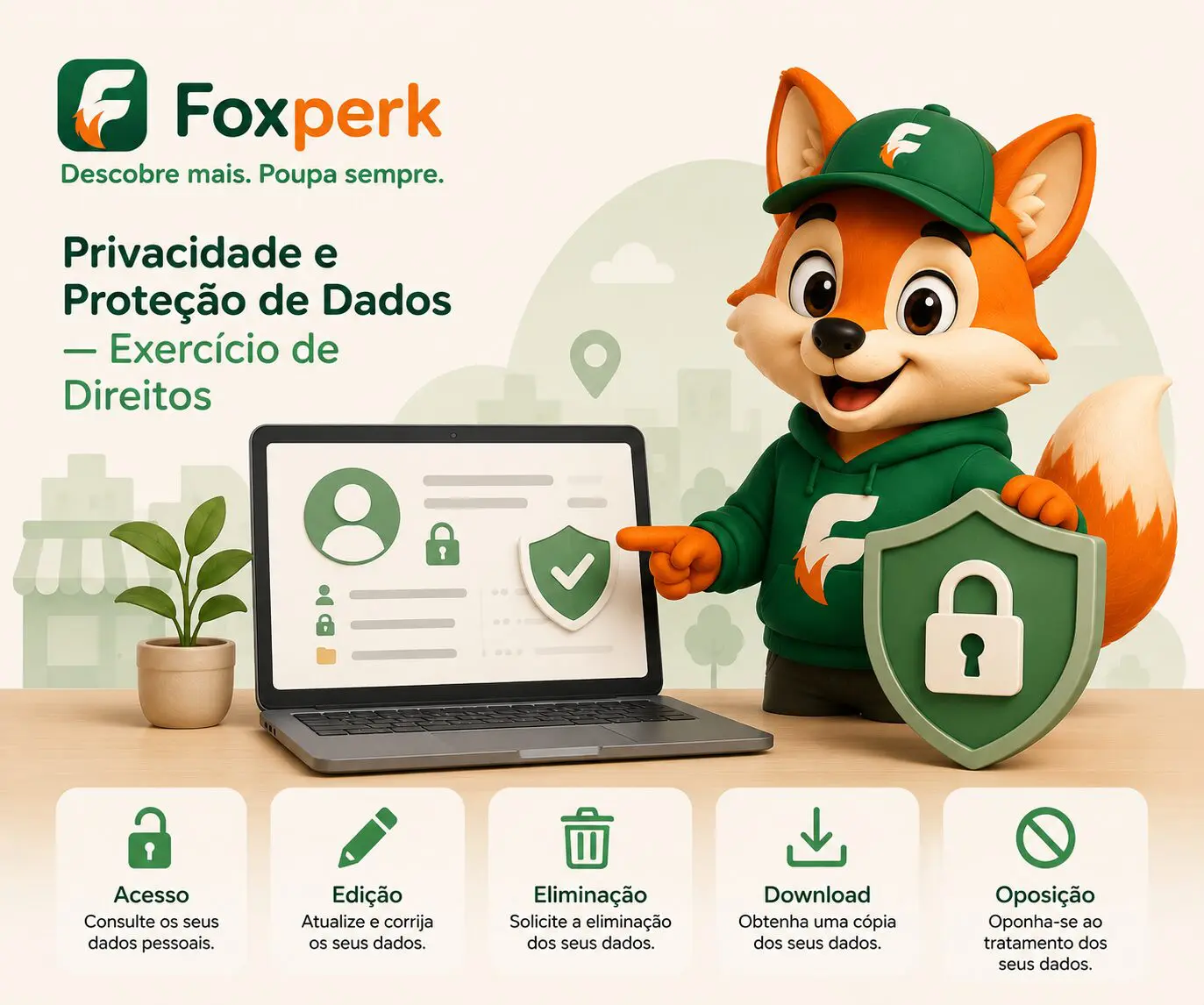 Foxperk - Privacidade e Proteção de Dados — Exercício de Direitos